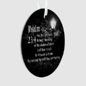 Psalm 23:4 Bijbel Verse Aangepaste Christelijke Ca Ornament (voorkant)