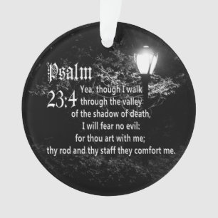 Psalm 23:4 Bijbel Verse Aangepaste Christelijke Ca Ornament