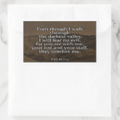 Psalm 23:4 Christelijke Sticker (Tas)