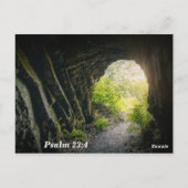 Psalm 23:4 Ik vrees dat er geen kwaadaardig bijbel Briefkaart (Achterkant)