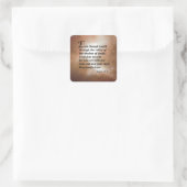 psalm 23:4 vierkante sticker (Tas)