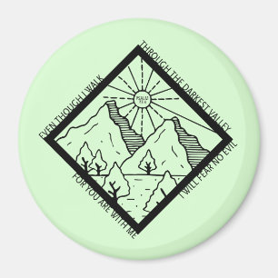 Psalm 23 4 Vrees geen kwaad Christelijk Bijbelvers Magneet