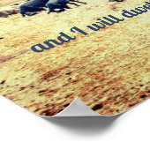 Psalm 23:6 Bijbelse profeticum Poster (Hoek)