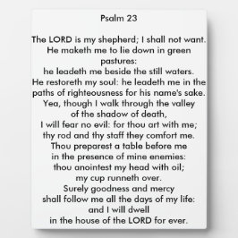 Psalm 23 8x10 Tafelblad Foto Plaquette Fotoplaat