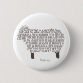 Psalm 23 Art. Ronde Button 5,7 Cm (Voorkant)