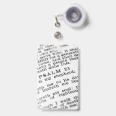 Psalm 23 badge (Voorzijde met uittrekbare clip)