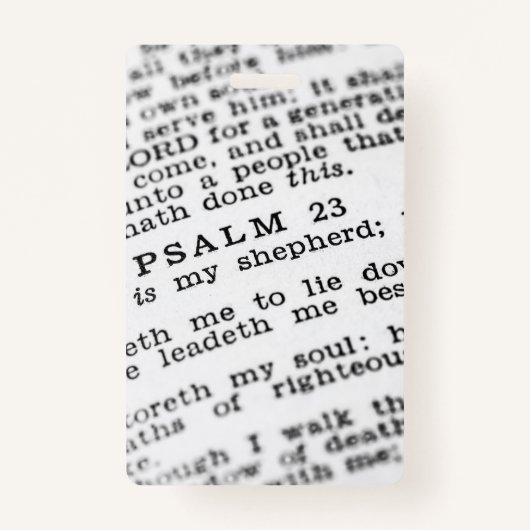 psalm 23 badge (Voorkant)