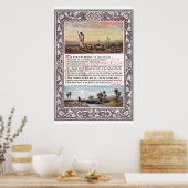  Psalm 23 Bijbel Verse Art Poster (Keuken)