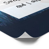 Psalm 23 Bijbelse prijsopgave Poster (Hoek)