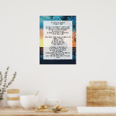 Psalm 23 Bijbelse prijsopgave Poster (Keuken)