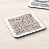 Psalm 23 Bijbeltekst papier Bier Onderzetter (Linkerzijde)