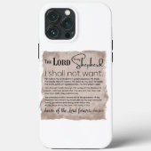 Psalm 23 Bijbeltekst  papier Case-Mate iPhone Case (Achterkant)