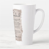 Psalm 23 Bijbeltekst  papier Latte Mok (Rechts)