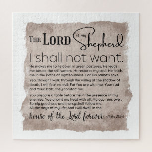 Psalm 23 Bijbeltekst papier Legpuzzel