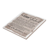 Psalm 23 Bijbeltekst  papier Tegeltje (Zijkant)