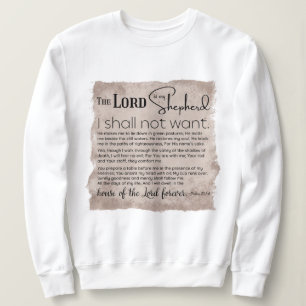 Psalm 23 Bijbeltekst papier Trui