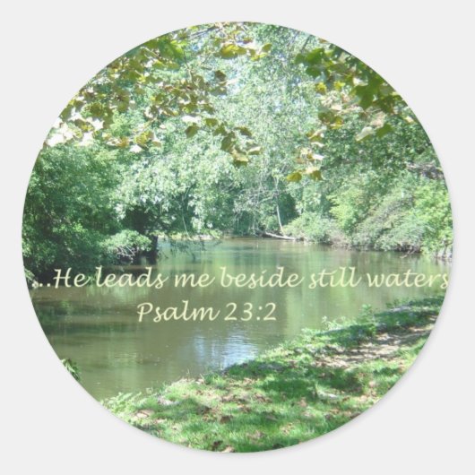 Psalm 23 Bijbelvers Sticker (Voorkant)