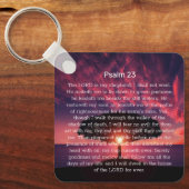Psalm 23 Bijbelverse zonneboom Sleutelhanger (Voorkant)