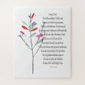Psalm 23, botanisch uitdagend Puzzle Easy Legpuzzel (Verticaal)