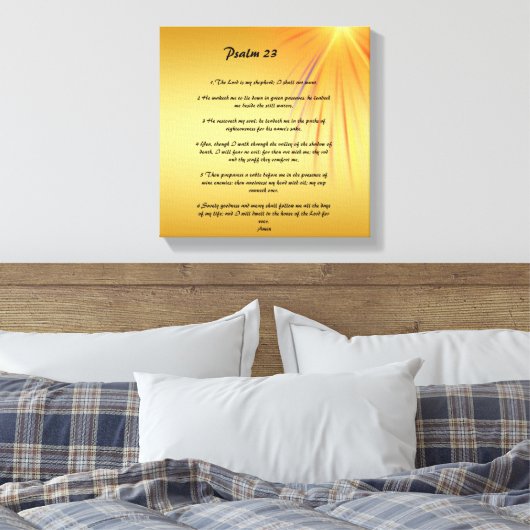 psalm 23 canvas afdruk (Insitu (Slaapkamer))