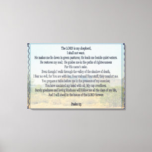 psalm 23 canvas afdruk