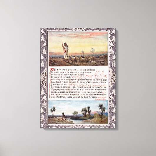 Psalm 23  canvas afdruk (Voorkant)
