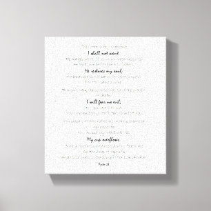 psalm 23 canvas wall art, scripture wall art afdruk