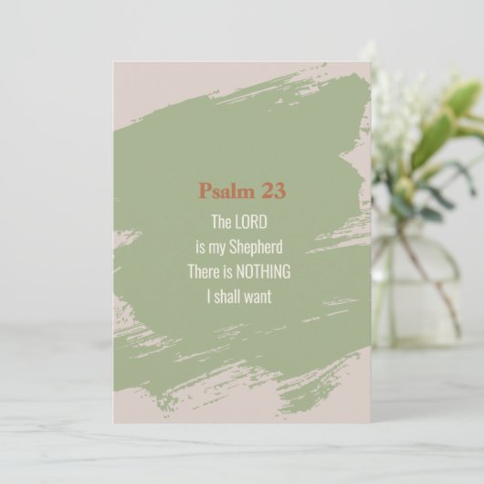 Psalm 23 Carte d'Ecriture - Imprimer ou télécharge (Debout devant)