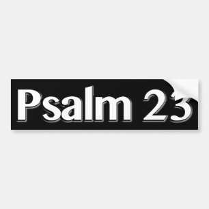 Psalm 23 Christelijk Bumpersticker