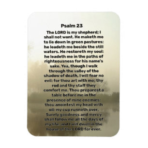Psalm 23: Christelijke reflecties op het meer Magneet