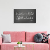Psalm 23 De Heer is mijn Bijbelverse Shepherd Canvas Afdruk (Insitu (Woonkamer))