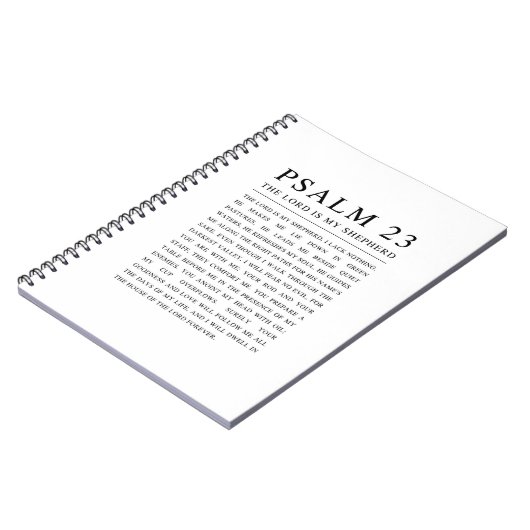 Psalm 23: De Heer is mijn Herder Notitieboek (Linkerzijde)