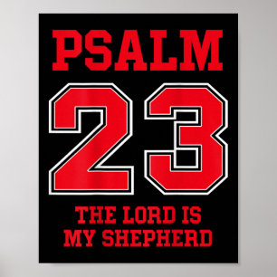 Psalm 23 De Heer is mijn Herder, ontwerp op de rug Poster