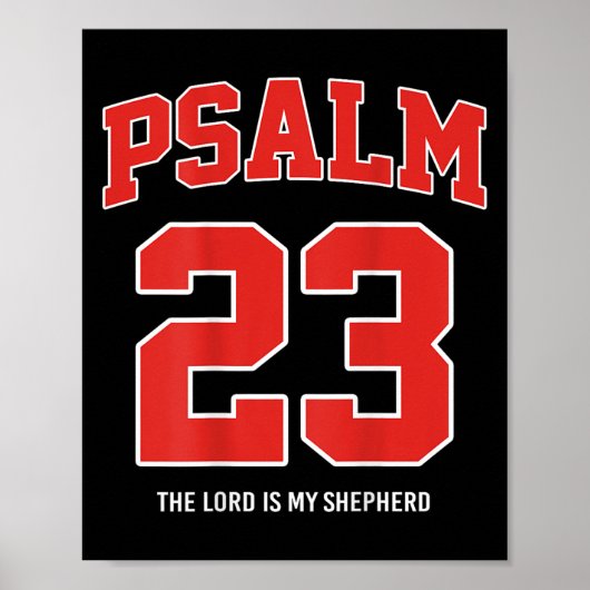 Psalm 23 De Heer is mijn Herder (op de rug) Poster (Voorkant)