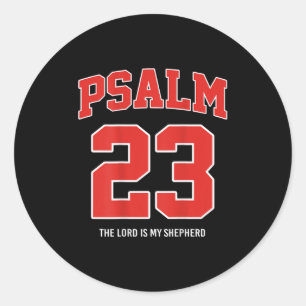 Psalm 23 De Heer is mijn Herder (op de rug) Ronde Sticker