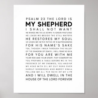 Psalm 23 De Heer is mijn Herder Poster