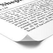 Psalm 23: De Heer is mijn Herder Poster (Hoek)