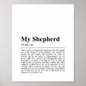 Psalm 23: De Heer is mijn Herder Poster (Voorkant)