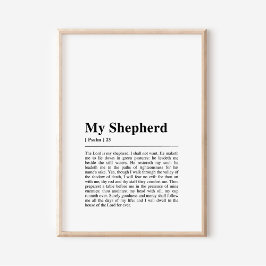Psalm 23: De Heer is mijn Herder Poster