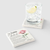 Psalm 23 De Heer is mijn Herder Stenen Onderzetter (Zijkant)