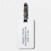 Psalm 23 De Heer is mijn Shepherd Beauful Beach Bagagelabel (Achterkant verticaal)