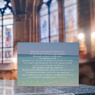 Psalm 23 De Heer is mijn Shepherd Beauful Beach Kaart