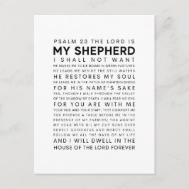 Psalm 23 De Heer is mijn Shepherd Briefkaart