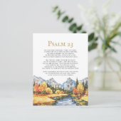 Psalm 23 De Heer is mijn Shepherd Briefkaart (Staand voorkant)