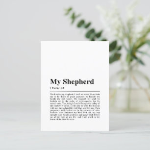 Psalm 23 De Heer is mijn Shepherd Briefkaart