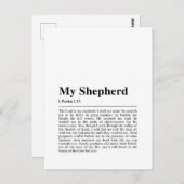 Psalm 23 De Heer is mijn Shepherd Briefkaart (Voorkant / Achterkant)