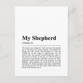 Psalm 23 De Heer is mijn Shepherd Briefkaart