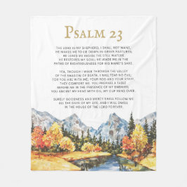 Psalm 23 De Heer is mijn Shepherd Fleece Deken