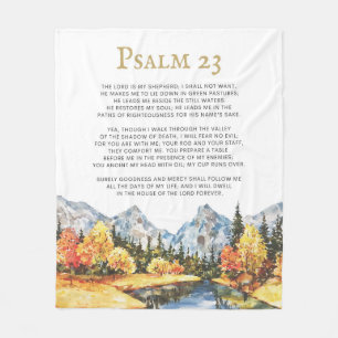 Psalm 23 De Heer is mijn Shepherd Fleece Deken