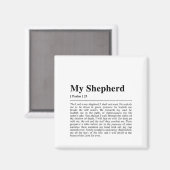 Psalm 23 De Heer is mijn Shepherd Magneet (Voorkant / Achterkant)